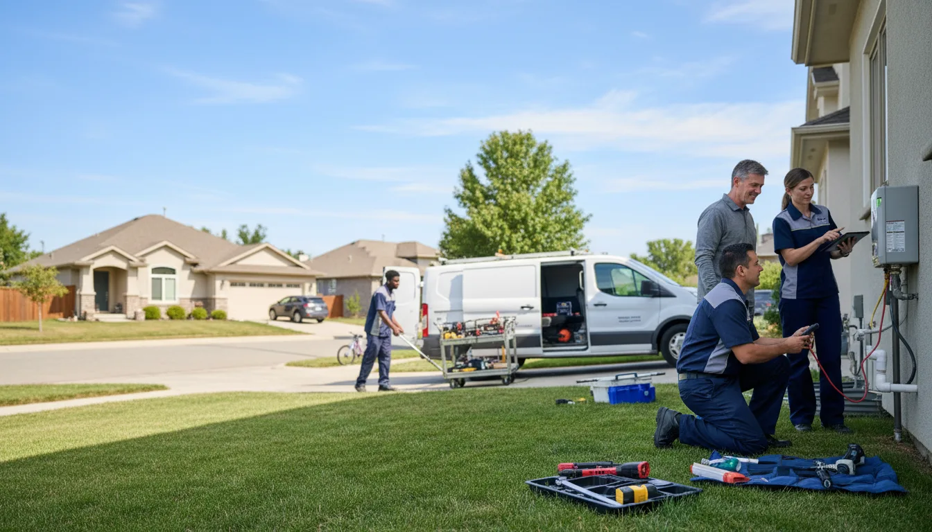 Tankless water heater service in Rheems, PA